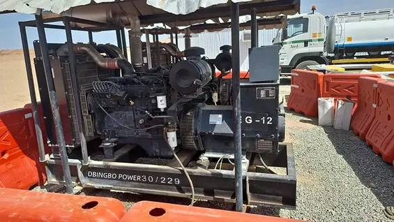 Grupo gerador a diesel para construção