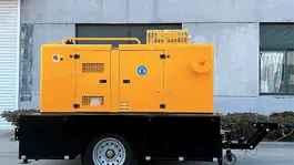 unidade móvel de gerador de energia e bomba de drenagem