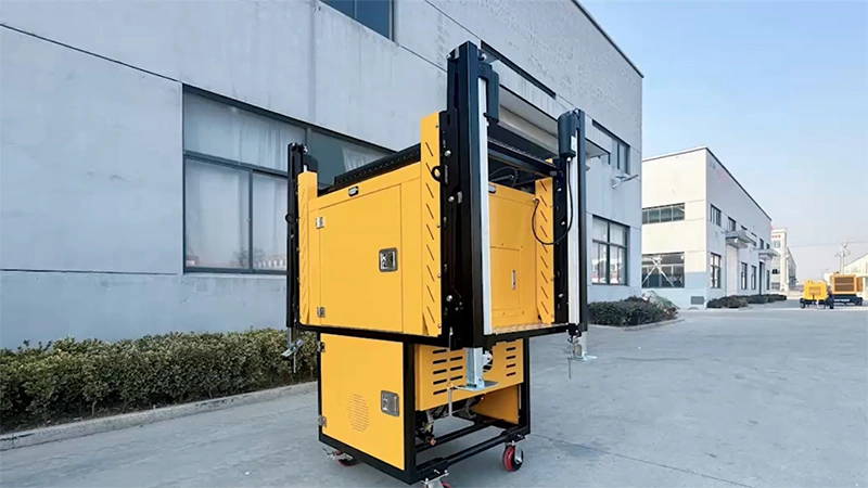 Cabine de drenagem móvel com carregamento e descarregamento automático