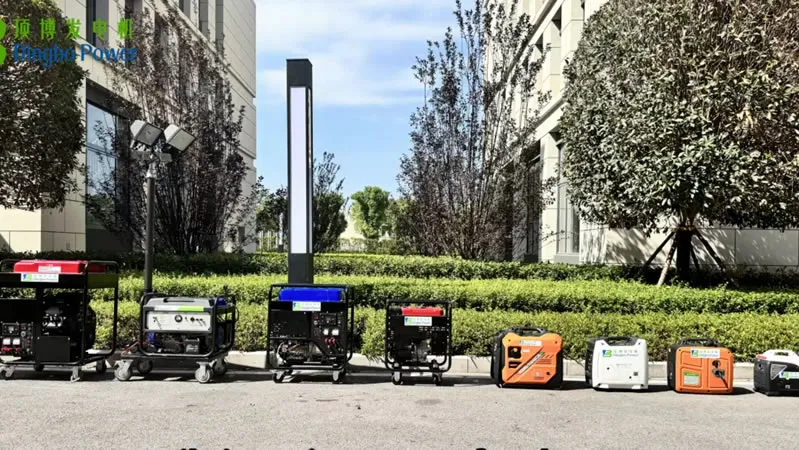 Torre de Iluminação Móvel com Gerador a Gasolina de 5kW