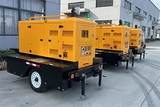 unidade móvel de gerador de energia e bomba de drenagem